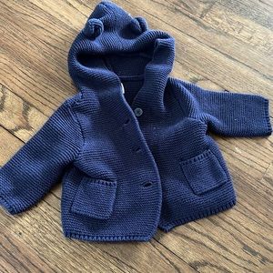 0-3M Baby Gap Navy Blue Knit Sweater